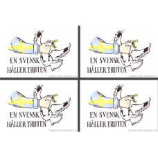 Sticker "A Swede Holds The Gull" - 4 units